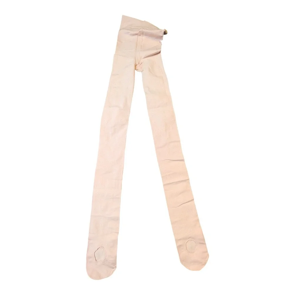 Snag Tights Pink Dance Tights Convertible Transition Foot Size D Made in Italy
